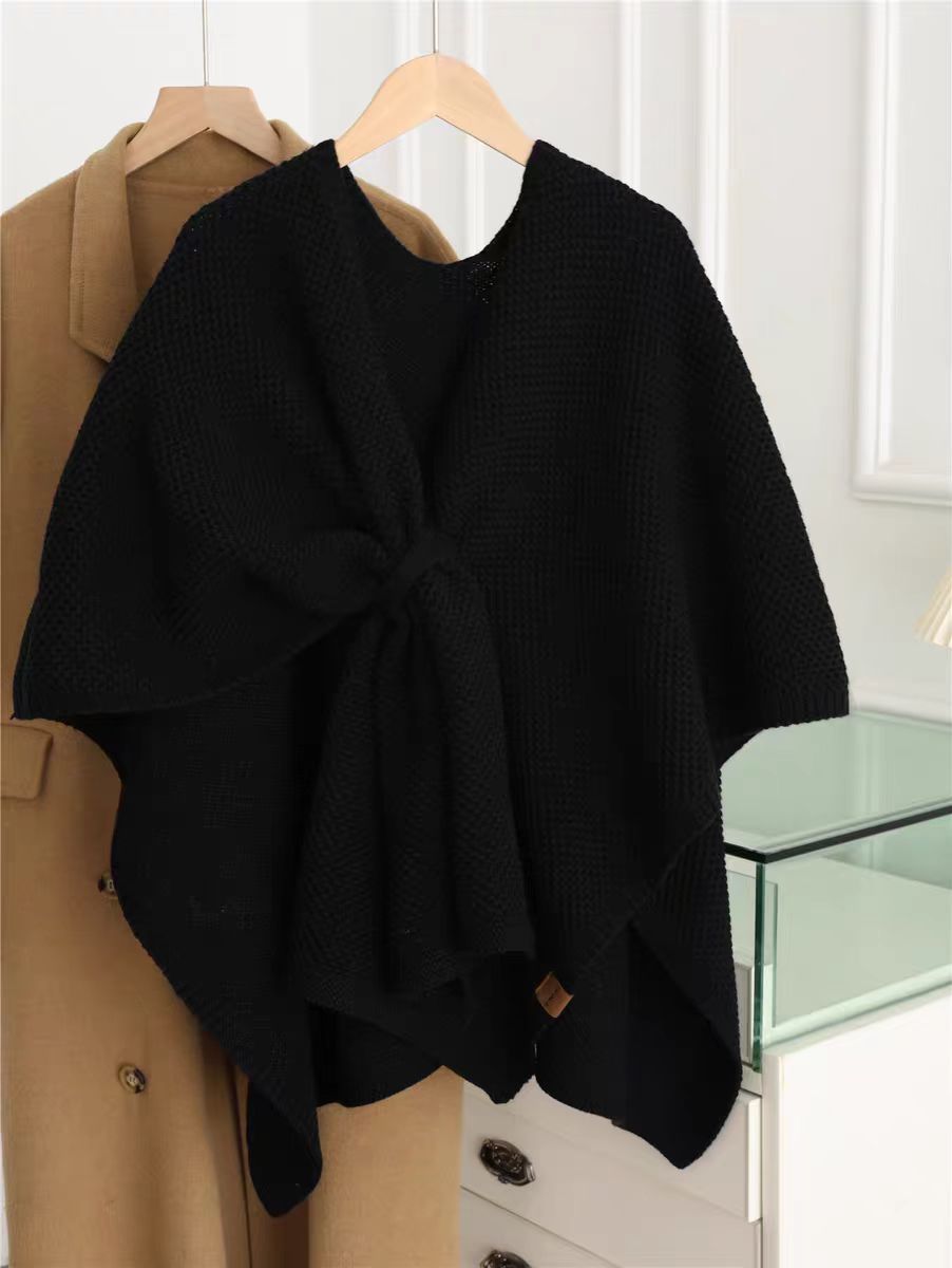 【tops】ゆったりニットケープG23687