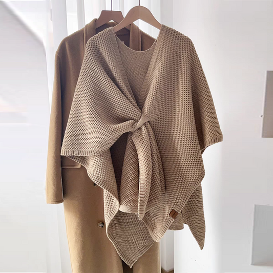 【tops】ゆったりニットケープG23687