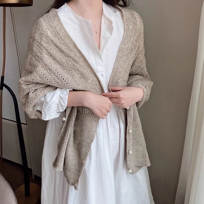 【tops】ニットケープG23690