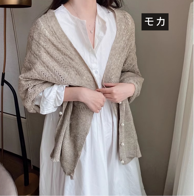 【tops】ニットケープG23690