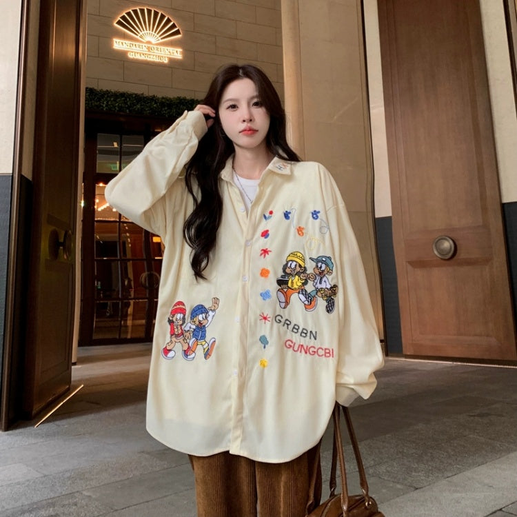 【tops】春秋コールテン長袖シャツG23709