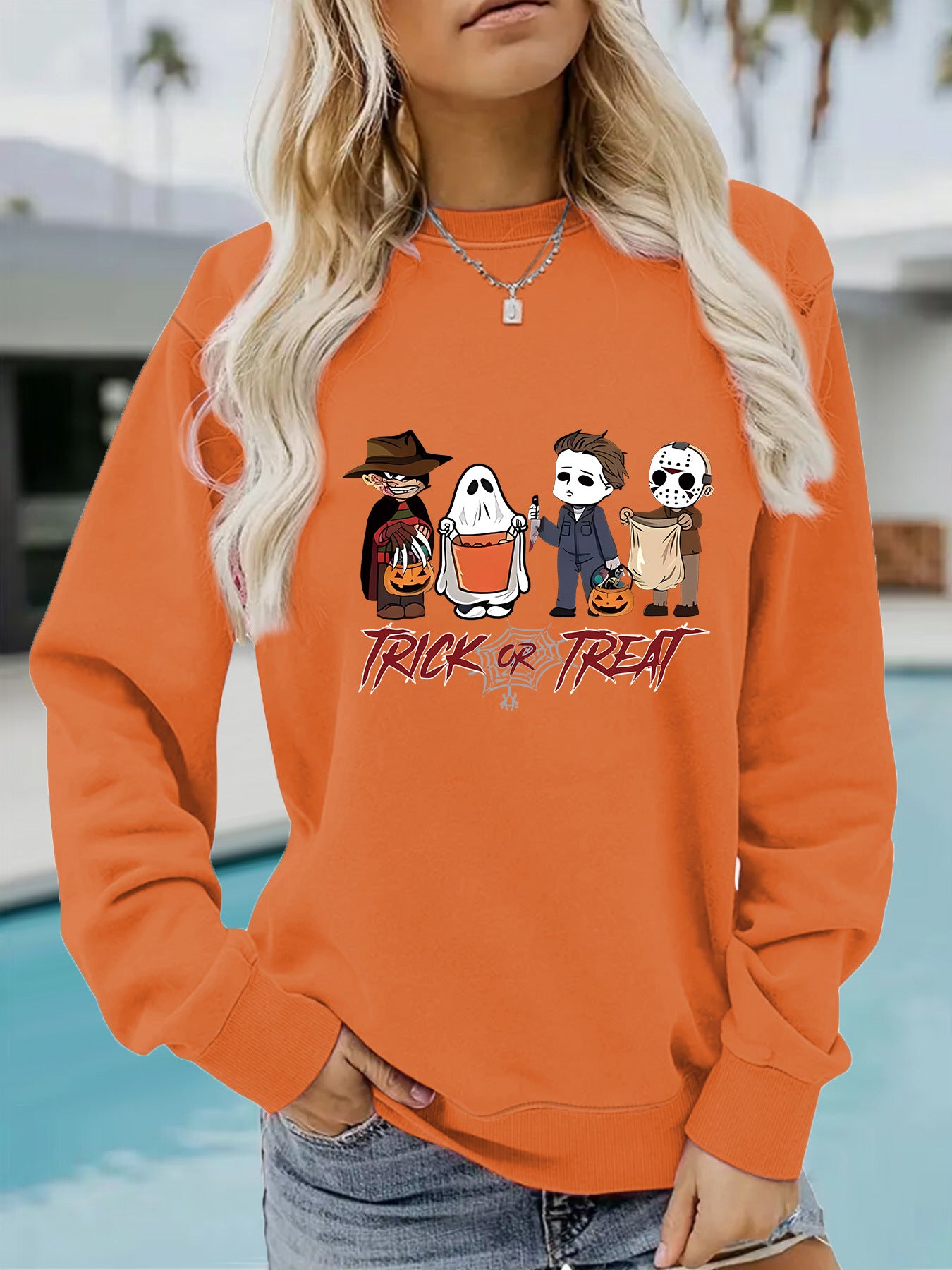 【tops】ラウンドネック長袖パーカーG23712