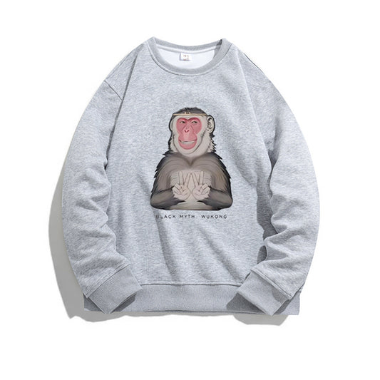 【tops】ラウンドネック長袖パーカーG23715