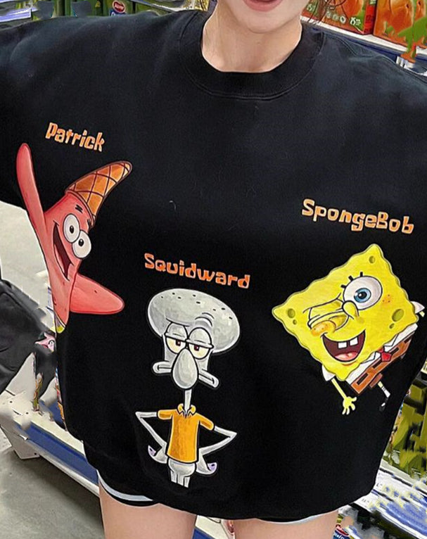 【tops】キャラクターラウンドネックパーカーG23721