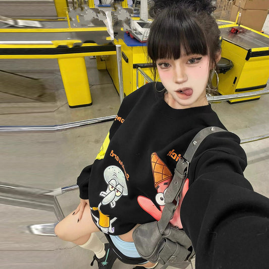 【tops】キャラクターラウンドネックパーカーG23721