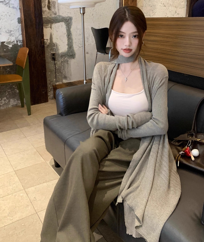 【outer】ゆったりニットカーディガンG23737