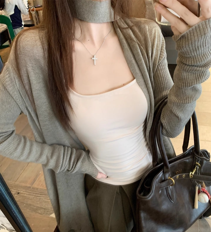 【outer】ゆったりニットカーディガンG23737