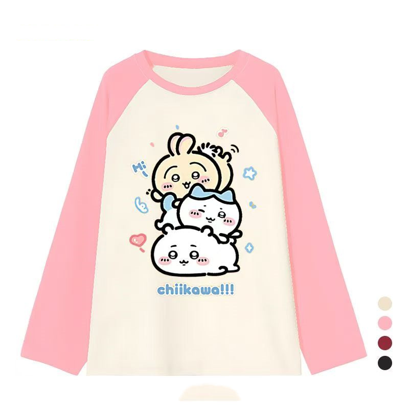 【tops】キャラクター春秋長袖TシャツG23747