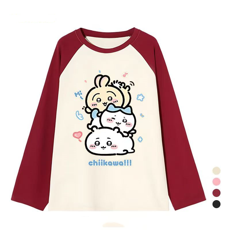 【tops】キャラクター春秋長袖TシャツG23747