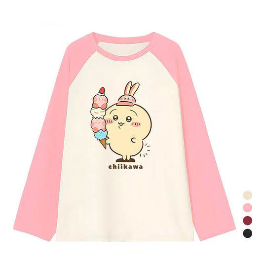【tops】キャラクター春秋長袖TシャツG23748