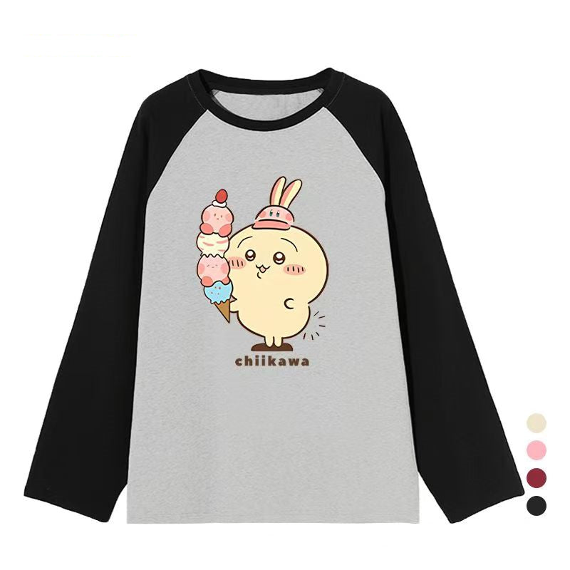 【tops】キャラクター春秋長袖TシャツG23748