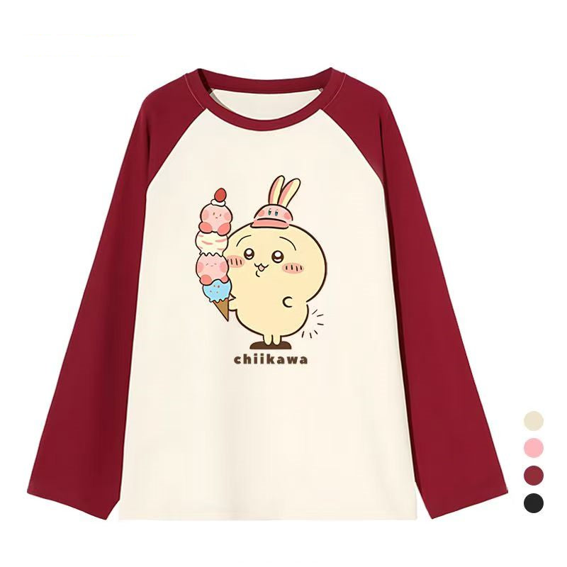 【tops】キャラクター春秋長袖TシャツG23748