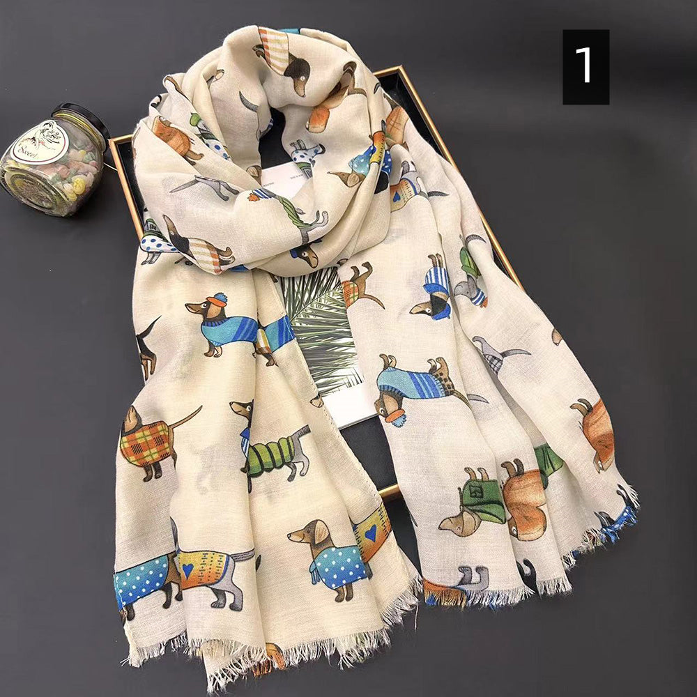 【小物】キャラクター配色スカーフG23756