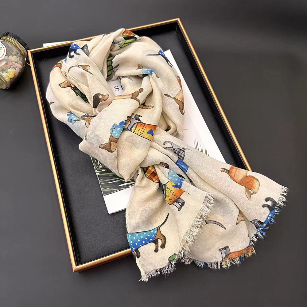 【小物】キャラクター配色スカーフG23756