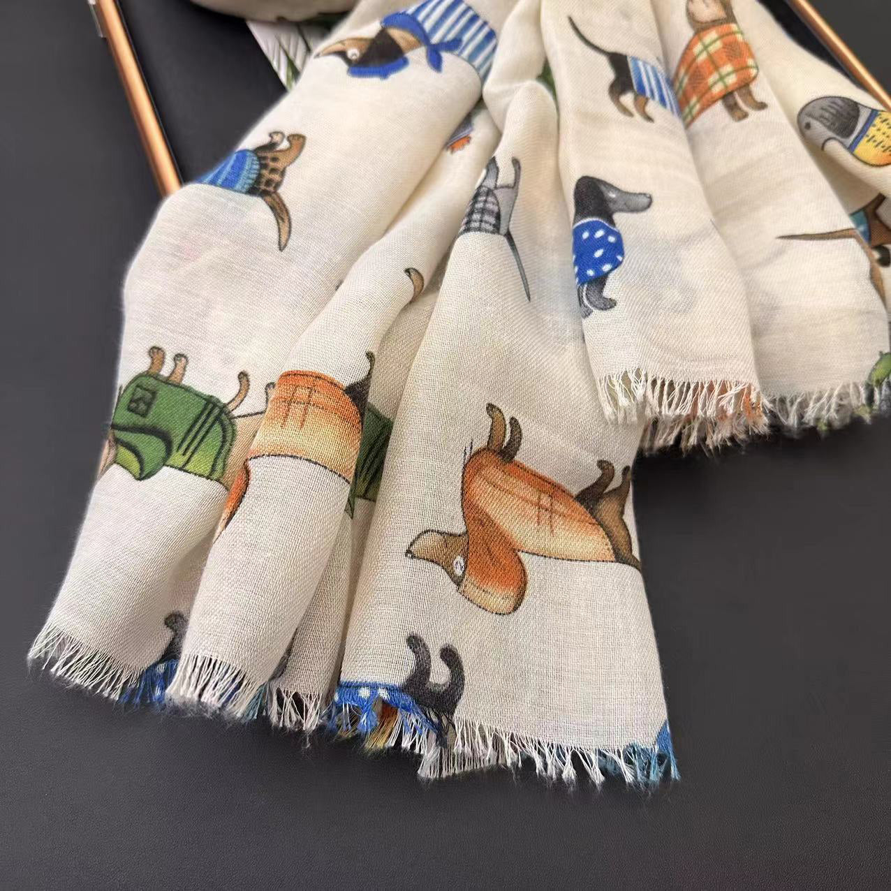 【小物】キャラクター配色スカーフG23756