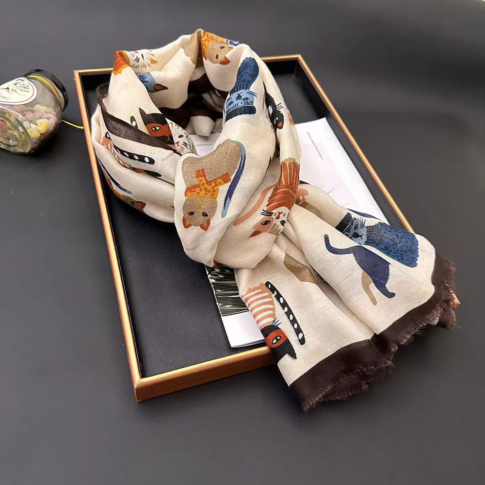 【小物】キャラクター配色スカーフG23756