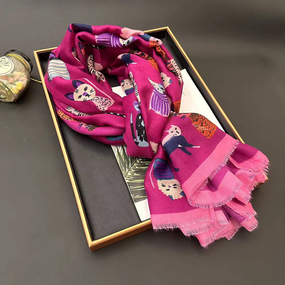 【小物】キャラクター配色スカーフG23756