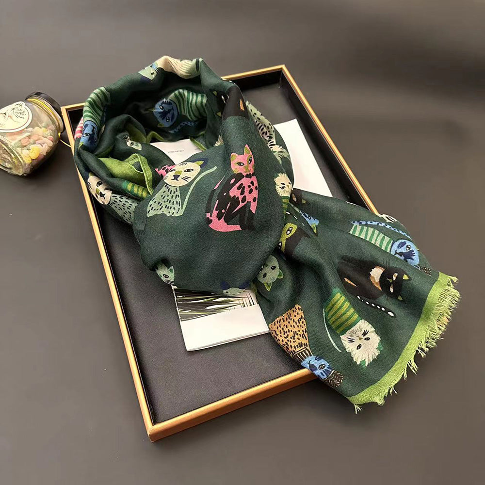 【小物】キャラクター配色スカーフG23756