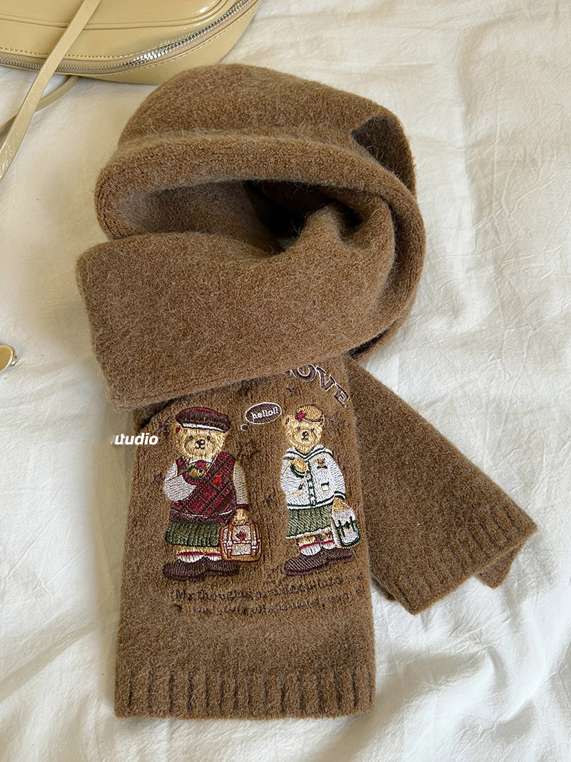 【小物】キャラクターニットスカーフG23762