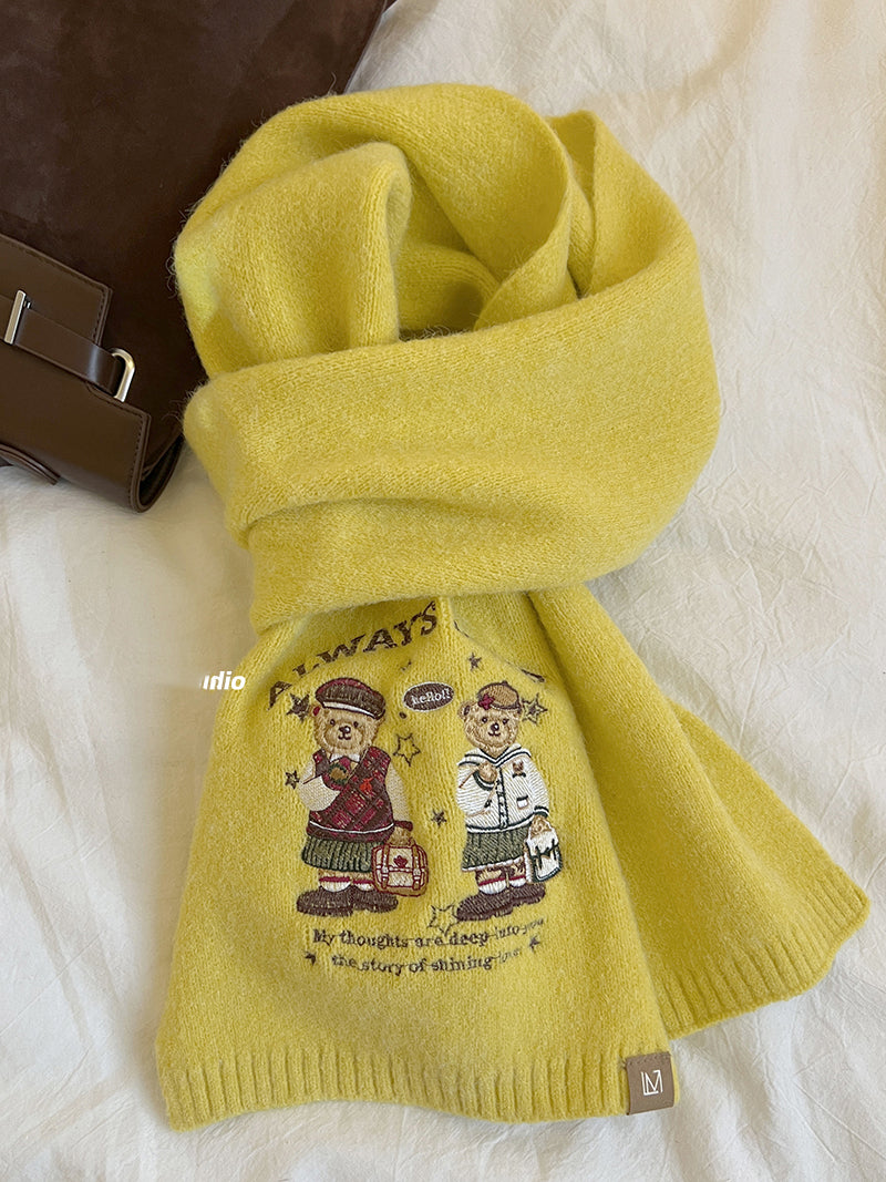【小物】キャラクターニットスカーフG23762
