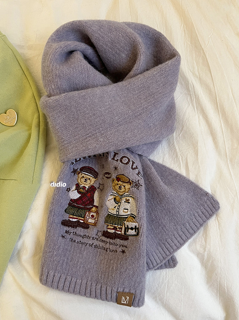【小物】キャラクターニットスカーフG23762
