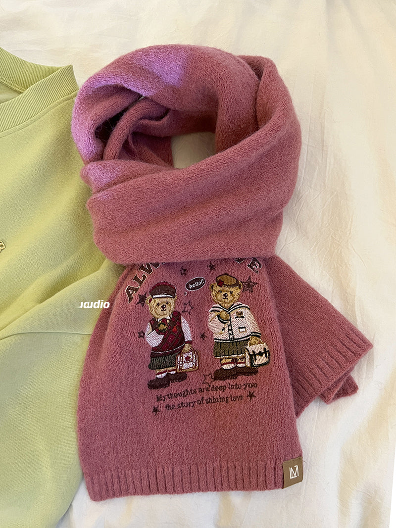【小物】キャラクターニットスカーフG23762