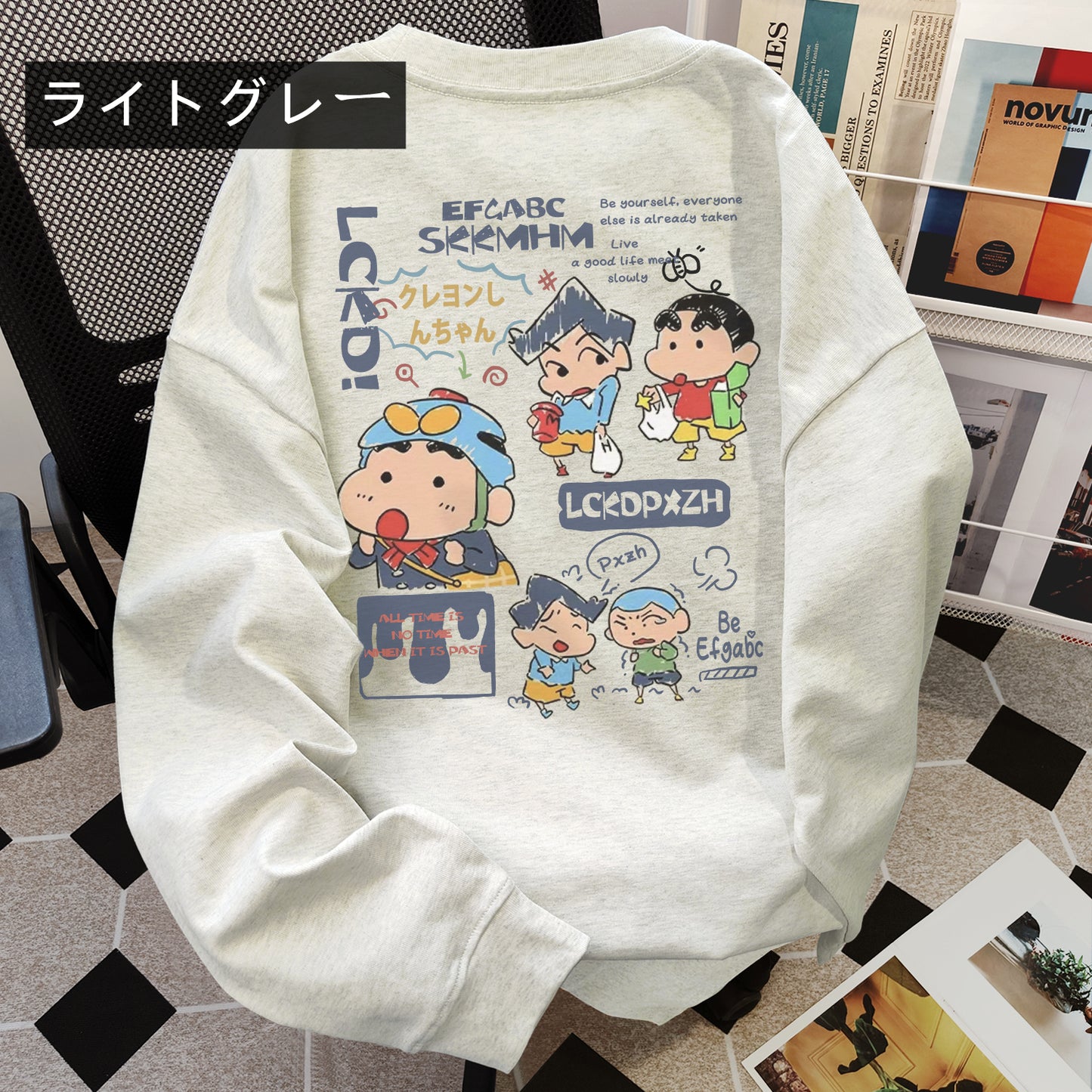 【tops】キャラクター長袖TシャツG23768