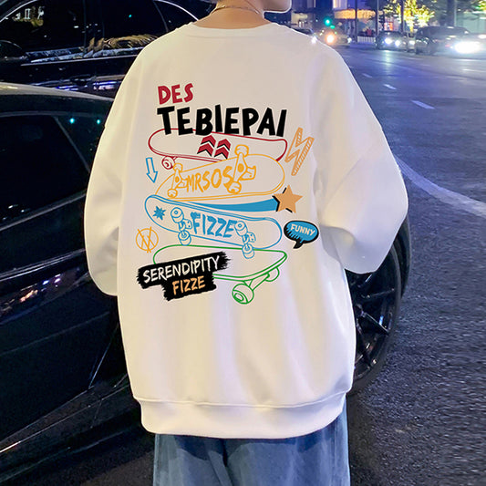 【tops】ラウンドネック春秋長袖パーカーG23773