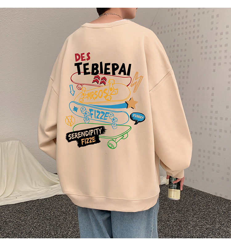 【tops】ラウンドネック春秋長袖パーカーG23773