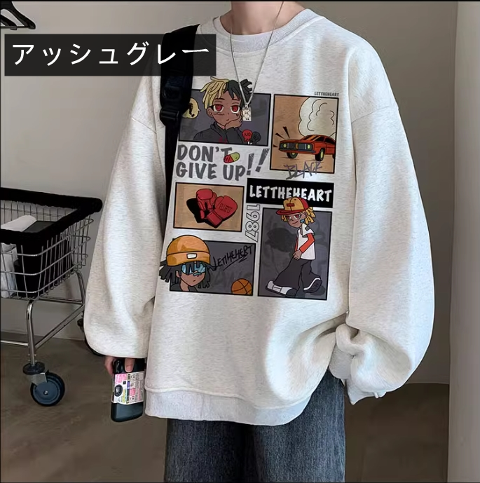 【tops】ラウンドネック春秋パーカーG23776