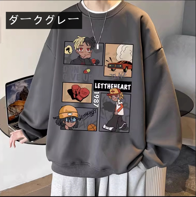 【tops】ラウンドネック春秋パーカーG23776