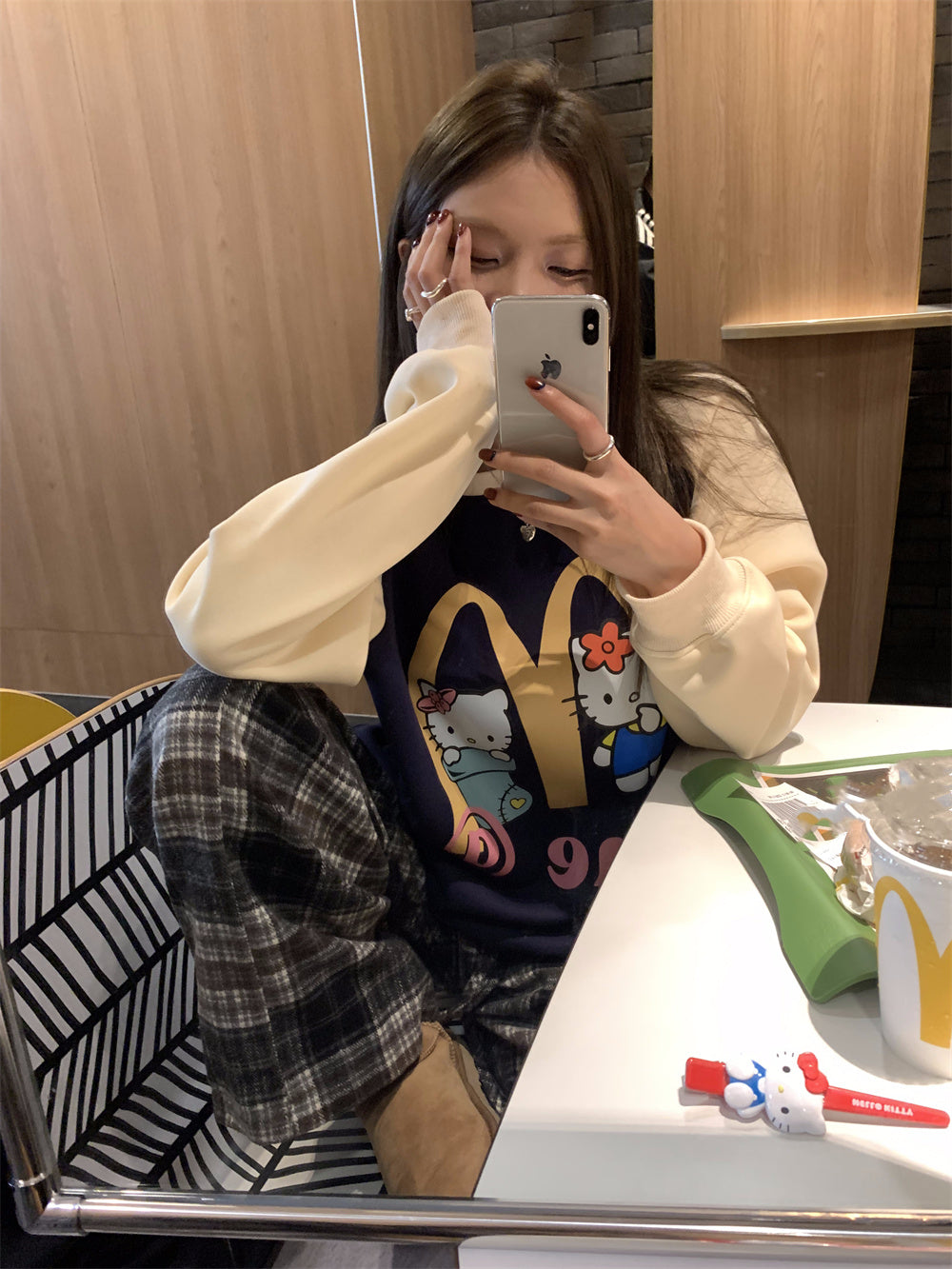 【tops】ラグランスリーブ秋パーカーG23796