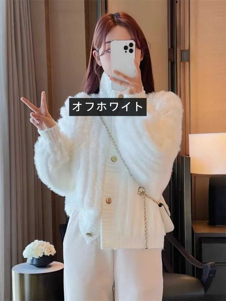 【outer】ゆったり秋冬ニットカーディガンG23806