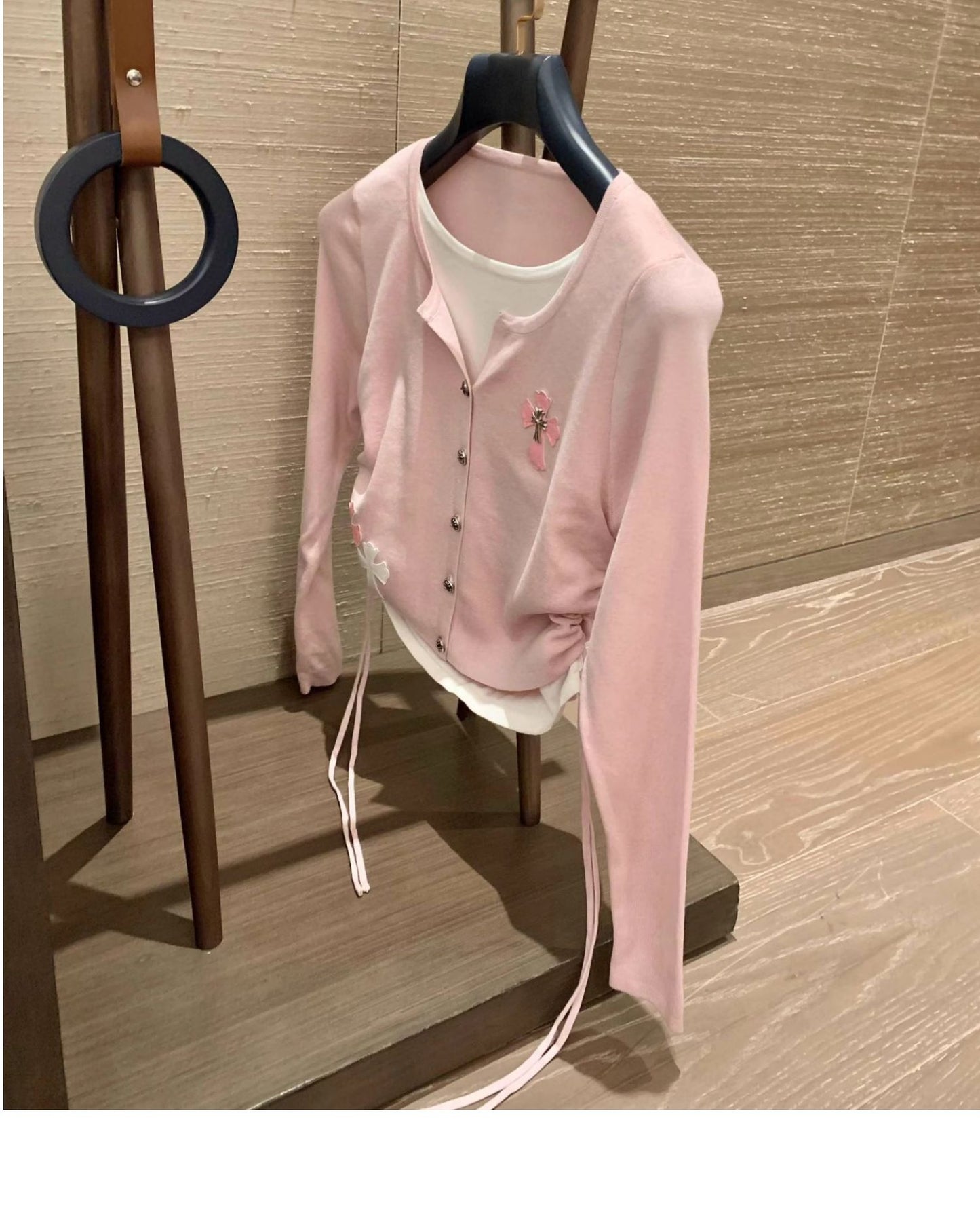 【tops】偽二つ切り替え長袖TシャツG23812