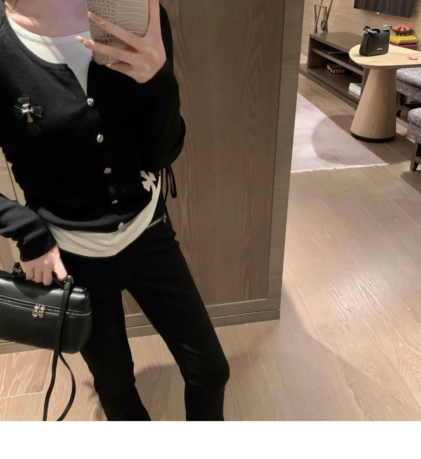 【tops】偽二つ切り替え長袖TシャツG23812