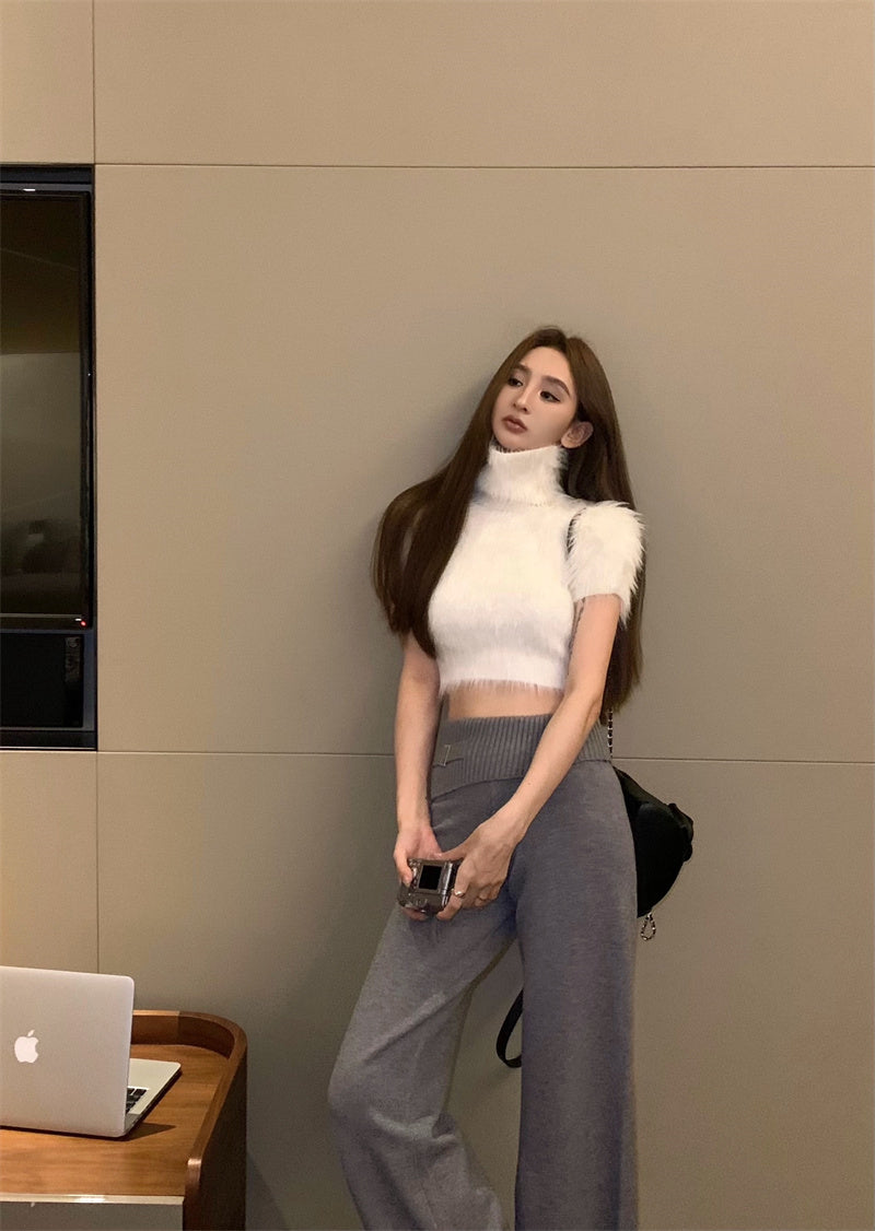 【tops】ハイネックニットセーターG23820