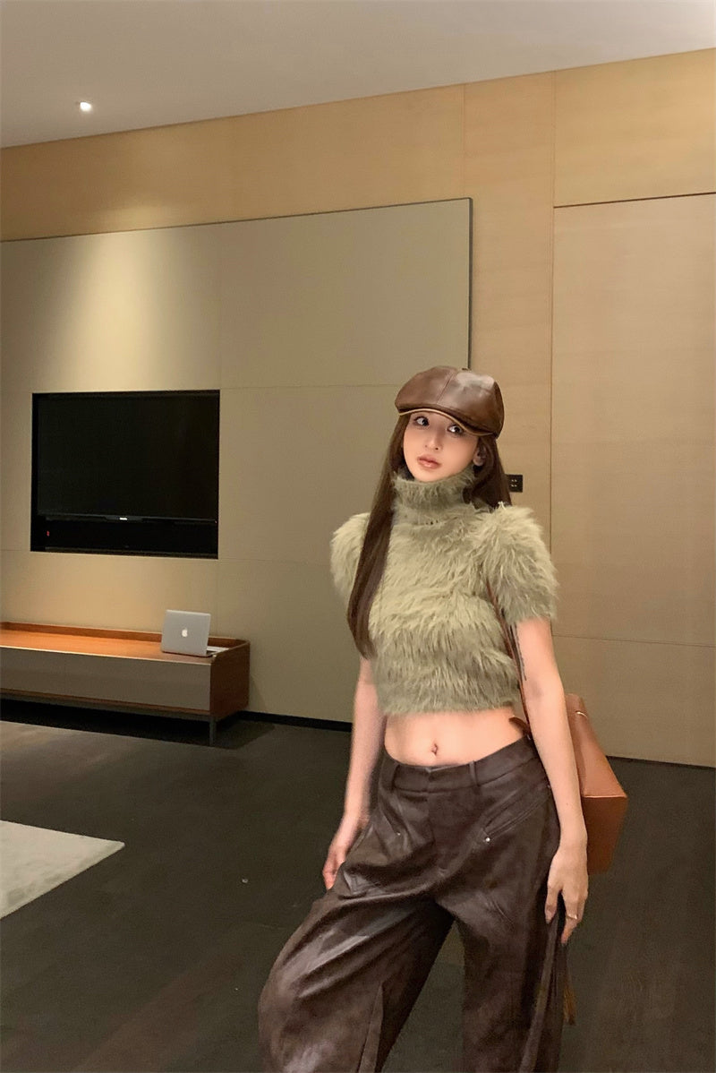 【tops】ハイネックニットセーターG23820