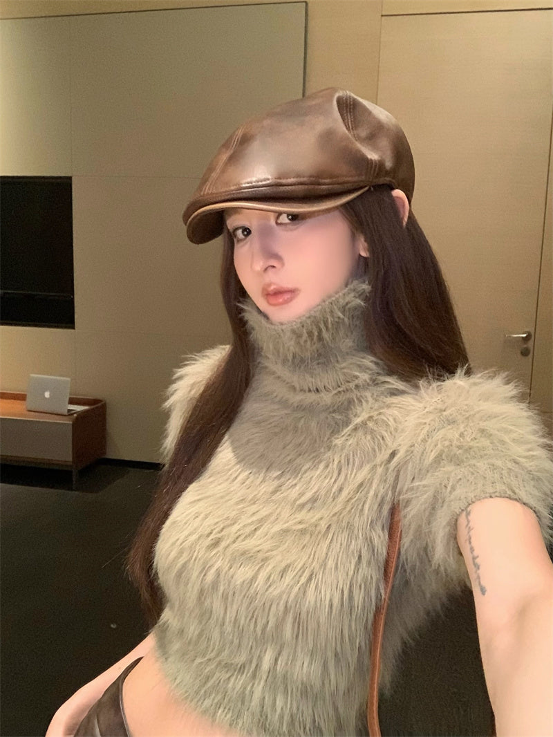 【tops】ハイネックニットセーターG23820