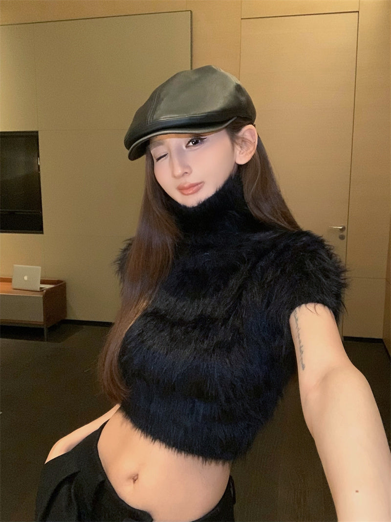 【tops】ハイネックニットセーターG23820