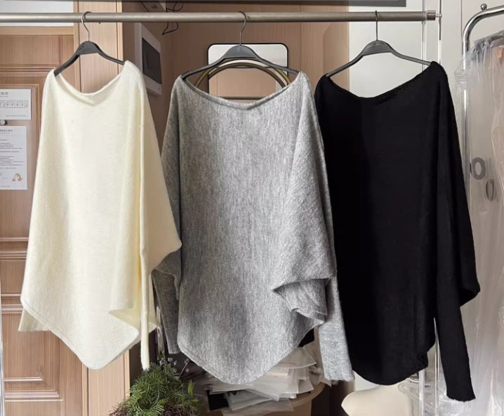 【tops】オープンショルダーニットセーターG23822