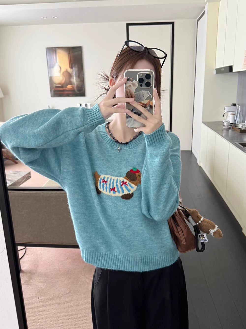 【tops】ゆったり長袖ニットセーターG23827