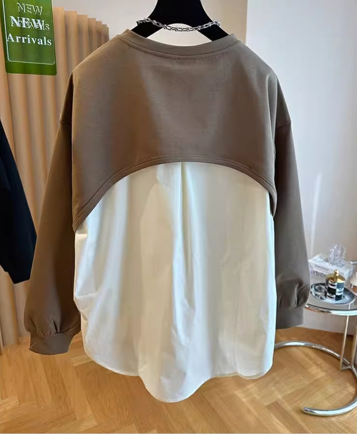 【tops】偽二つ切り替えパーカーG23833