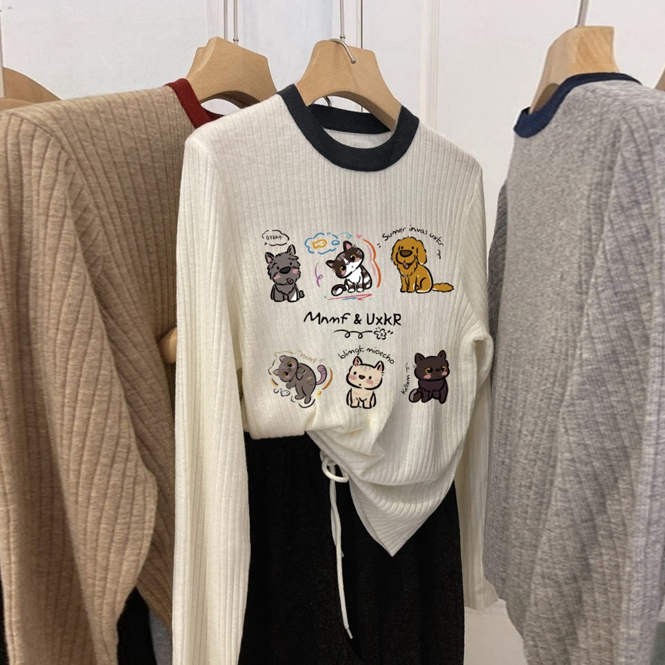 【tops】春秋ニットトップスG23842