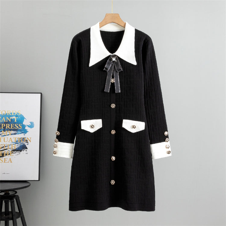 【dress】秋冬ニットワンピースG23863