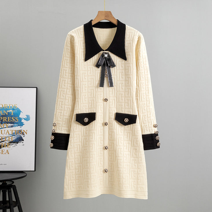 【dress】秋冬ニットワンピースG23863