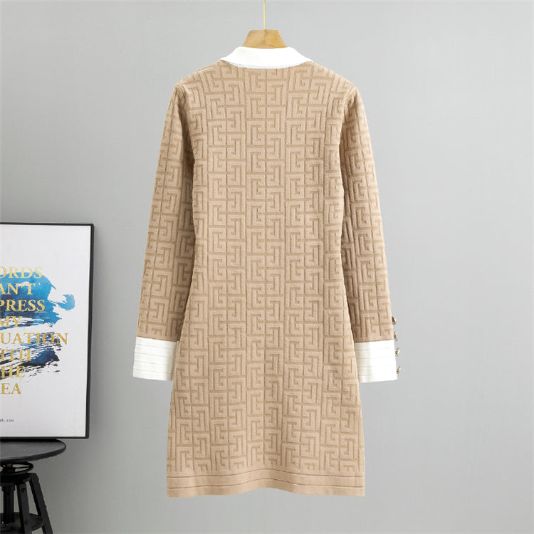 【dress】秋冬ニットワンピースG23863