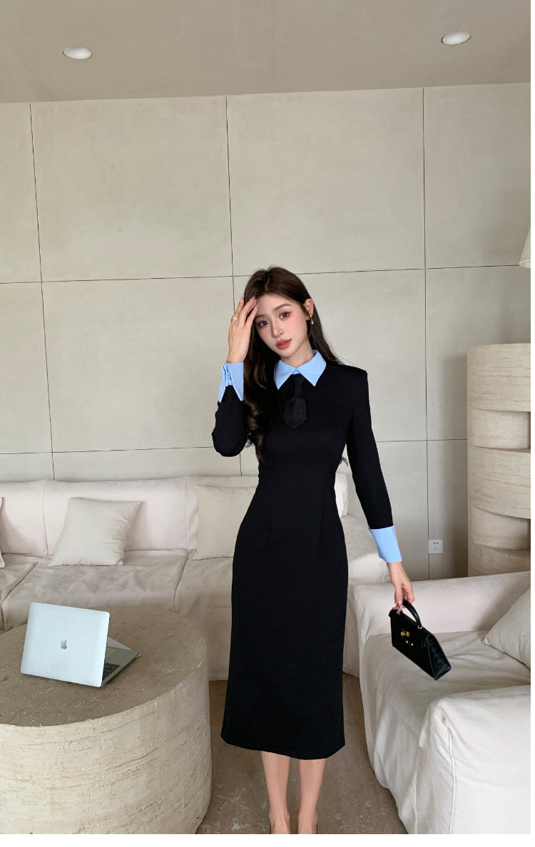 【dress】体型カバータイトワンピースG23866