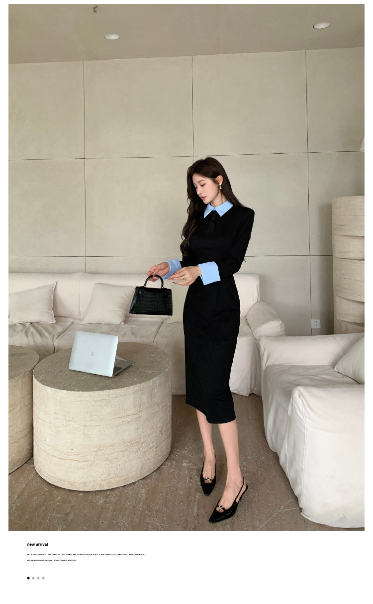 【dress】体型カバータイトワンピースG23866