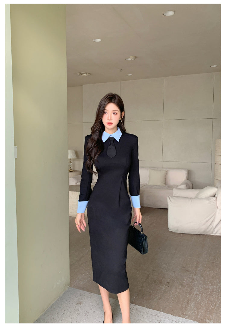 【dress】体型カバータイトワンピースG23866