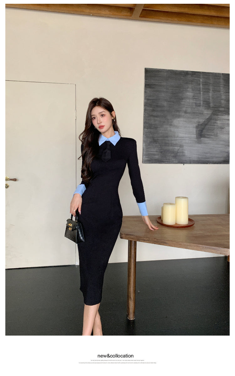 【dress】体型カバータイトワンピースG23866